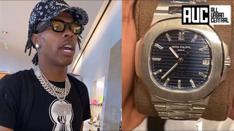 lil babys fake watch|lil baby patek philippe.